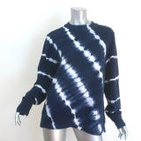 Tory Burch Tory Sport Tie Dye Crew Sweatshirt Navy French Terry Size Small