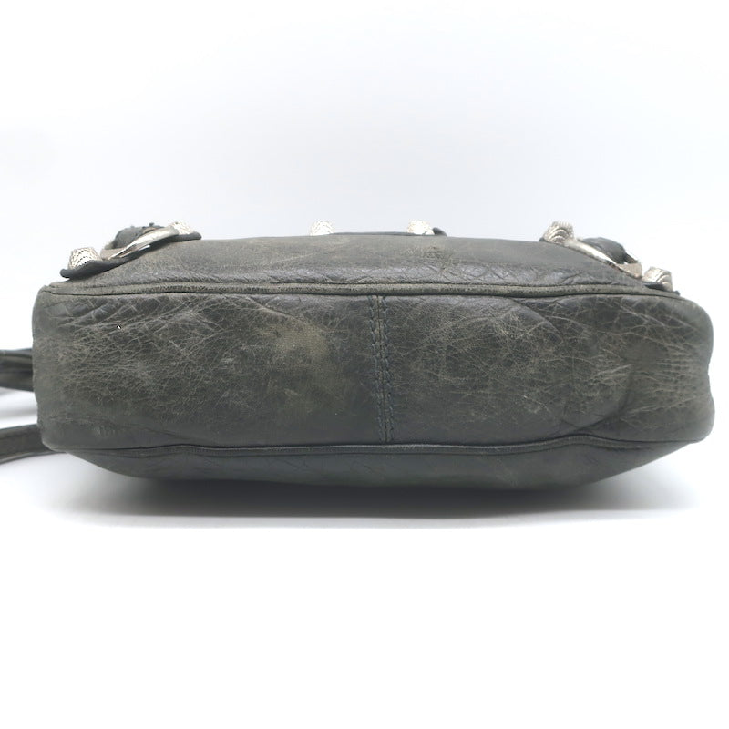 Balenciaga Giant 12 Hip Bag Dark Gray Leather Mini Crossbody