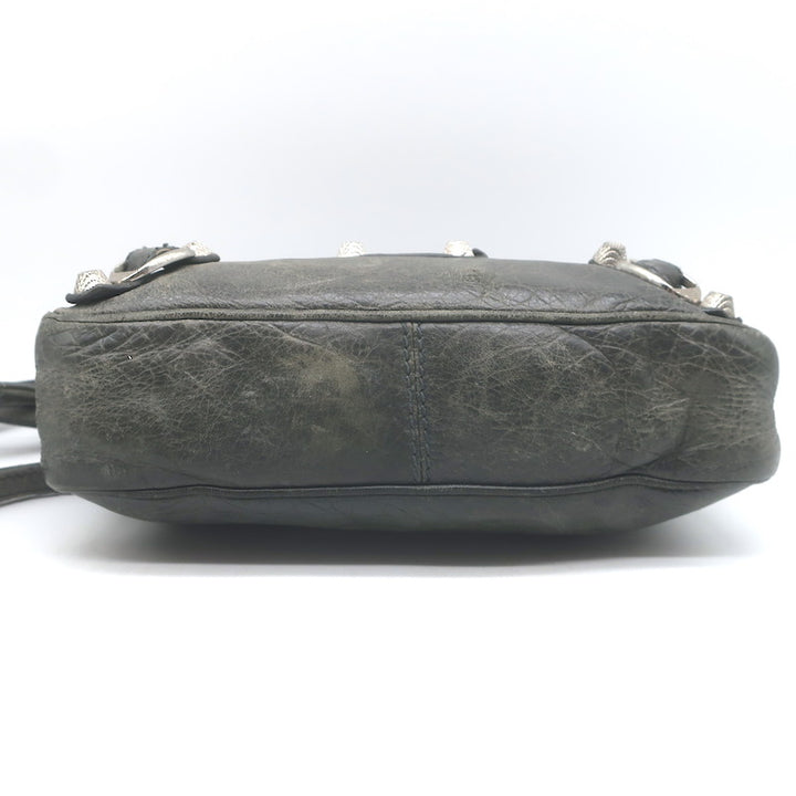 Balenciaga Giant 12 Hip Bag Dark Gray Leather Mini Crossbody