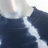 Tory Burch Tory Sport Tie Dye Crew Sweatshirt Navy French Terry Size Small