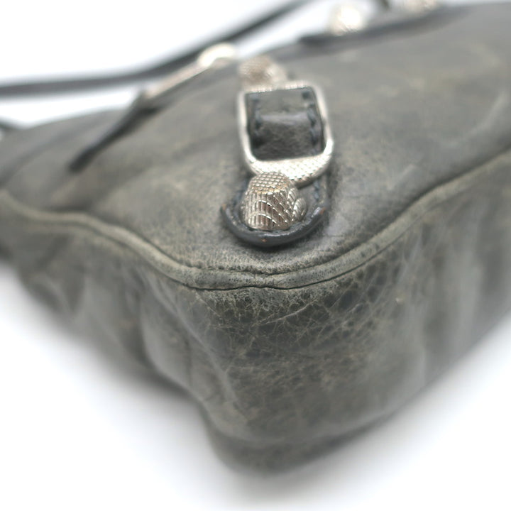 Balenciaga Giant 12 Hip Bag Dark Gray Leather Mini Crossbody