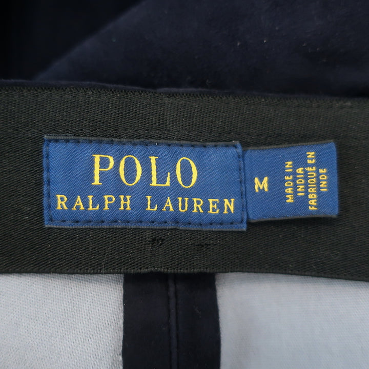 Polo Ralph Lauren Pintucked Suede Leggings Navy Size Medium