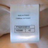 Chanel 24C Flared-Sleeve Neon Tweed Jacket Light Pink Cotton-Blend Size 42