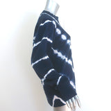 Tory Burch Tory Sport Tie Dye Crew Sweatshirt Navy French Terry Size Small