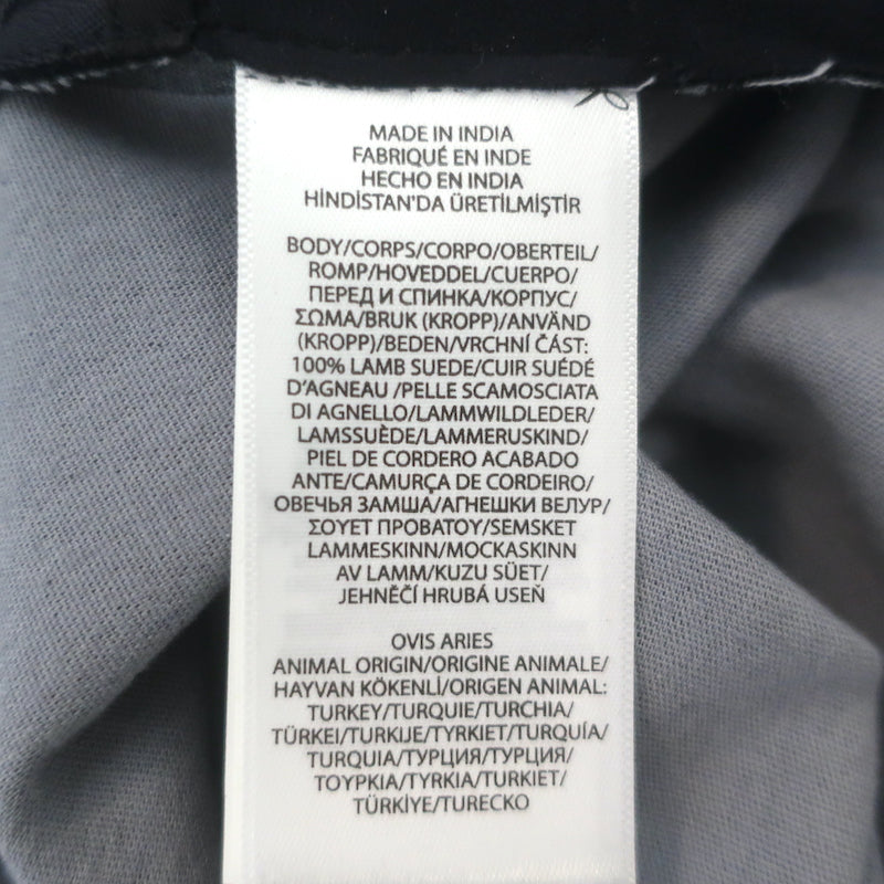 Polo Ralph Lauren Pintucked Suede Leggings Navy Size Medium