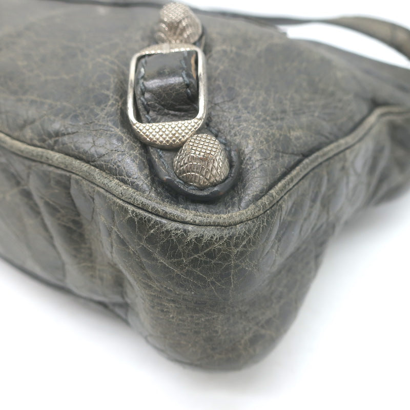 Balenciaga Giant 12 Hip Bag Dark Gray Leather Mini Crossbody