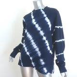 Tory Burch Tory Sport Tie Dye Crew Sweatshirt Navy French Terry Size Small