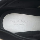 Rag & Bone Retro Runner Low Top Sneakers Black Suede Size 36