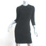 Givenchy Mini Sheath Dress Black Stretch Wool Size 38