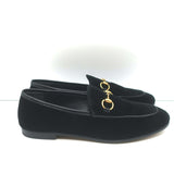 Gucci Jordaan Velvet Horsebit Loafers Black Size 36