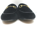 Gucci Jordaan Velvet Horsebit Loafers Black Size 36