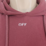 Off-White c/o Virgil Abloh Diagonal Arrows Hoodie Sweatshirt Bordeaux Size Small