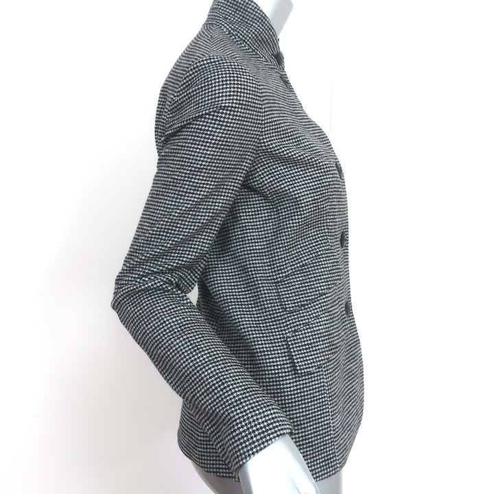Rag &amp; Bone Slade Houndstooth Blazer Black &amp; White Wool-Blend Size 2