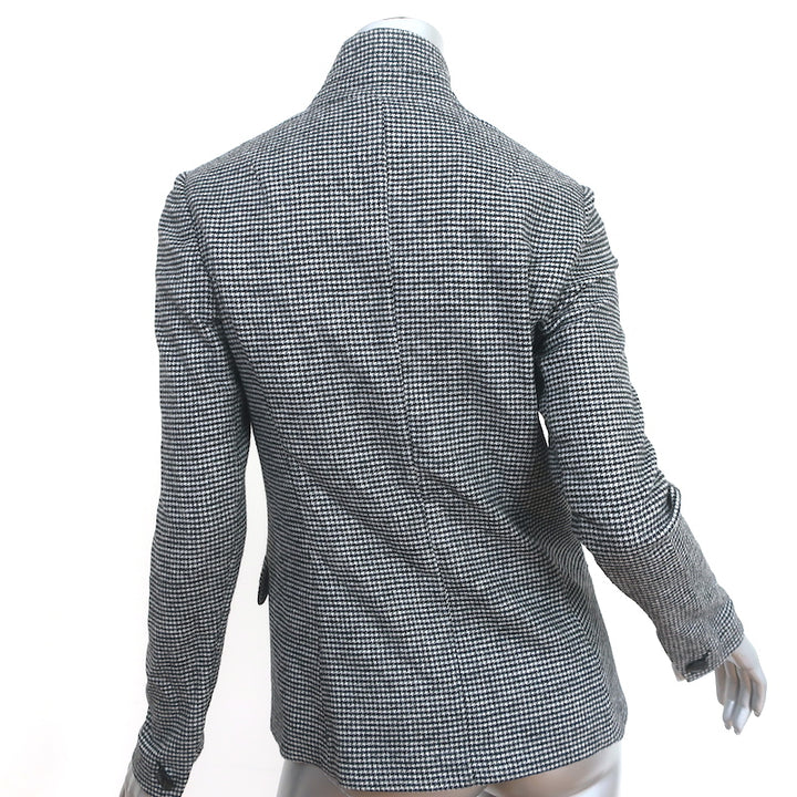 Rag &amp; Bone Slade Houndstooth Blazer Black &amp; White Wool-Blend Size 2