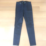 Polo Ralph Lauren Leather Leggings Navy Size Medium Pull-On Skinny Pants