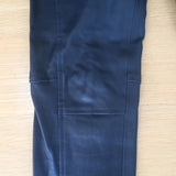 Polo Ralph Lauren Leather Leggings Navy Size Medium Pull-On Skinny Pants