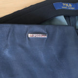 Polo Ralph Lauren Leather Leggings Navy Size Medium Pull-On Skinny Pants