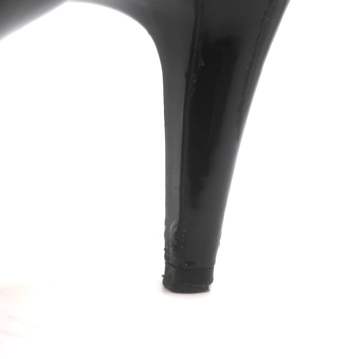 Chanel 07P CC Cap Toe PVC &amp; Patent Leather Pumps Clear/Black Size 38.5