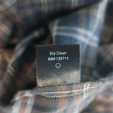 Jenni Kayne Lightweight Flannel Shirt Brown Plaid Size Large Long Sleeve Top