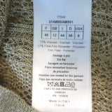 Christian Dior Metallic Knit Twinset Gold Size 40 Matching Top & Cardigan NEW