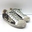 Golden Goose Superstar Sneakers Brown Leopard Jacquard & Gray Suede Size 36