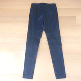 Polo Ralph Lauren Leather Leggings Navy Size Medium Pull-On Skinny Pants