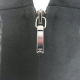 Chanel 19B Snowflake CC Hooded A-Line Parka Black Nylon Size 36