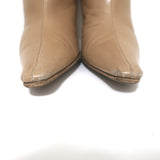 Jimmy Choo Agathe 85 Knee High Boots Nude Leather Size 40