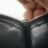 Balenciaga Allover Logo Faux Fur Clutch Black