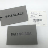 Balenciaga Allover Logo Faux Fur Clutch Black