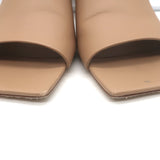 Studio Amelia Classic 70 Mules Nude Leather Size 39 Open Toe Heels