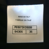 Chanel 19B Snowflake CC Hooded A-Line Parka Black Nylon Size 36