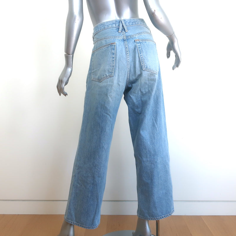 SLVRLAKE Madison Wide Leg Jeans Lucky Town Light Denim Size 32