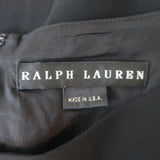 Ralph Lauren Collection Sleeveless Sheath Dress Black Stretch Wool Size 4