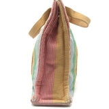 Hermes Fourre Tout PM Tote Bag Multicolor Striped Toile