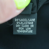 Ralph Lauren Collection Sleeveless Sheath Dress Black Stretch Wool Size 4