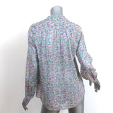 Isabel Marant Etoile Maria Top Floral Print Cotton Size 34 Long Sleeve Blouse