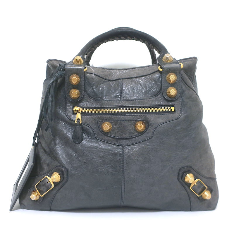 Balenciaga Giant 21 Brief Bag Gray Leather Large Tote