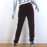 Dolce & Gabbana Amore Velvet Tracksuit Bordeaux Size 42 Sweatshirt & Pants Set