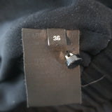 Isabel Marant Cutout Zip-Front Mini Dress Black Pleated Cotton Size 36