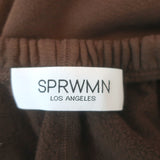 SPRWMN Heart Sweatpants Americano Brown Cotton Size Medium