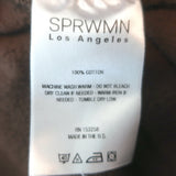 SPRWMN Heart Sweatpants Americano Brown Cotton Size Medium