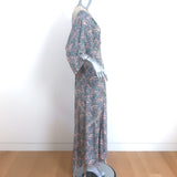 Zadig & Voltaire Maxi Dress Rielle Pink Snake Chains Print Size Extra Small