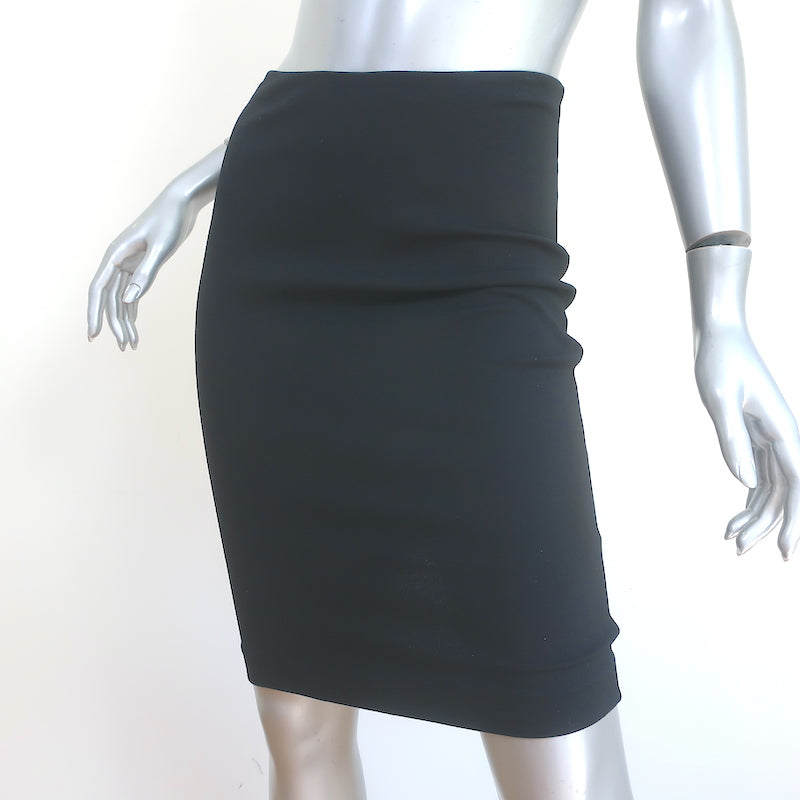 The Row Pencil Skirt Black Stretch Jersey Size Extra Small