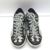 Golden Goose Superstar Sneakers Snakeskin Print & Black Leather Size 36