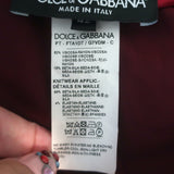 Dolce & Gabbana Amore Velvet Tracksuit Bordeaux Size 42 Sweatshirt & Pants Set