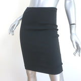 The Row Pencil Skirt Black Stretch Jersey Size Extra Small