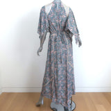 Zadig & Voltaire Maxi Dress Rielle Pink Snake Chains Print Size Extra Small