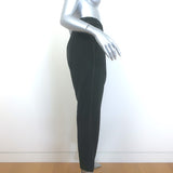 Brunello Cucinelli Monili-Trim Tapered Contrast Seam Pants Black Wool Size 42