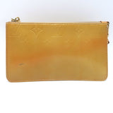 Louis Vuitton Lexington Monogram Vernis Pochette Bag Goldenrod Patent Leather